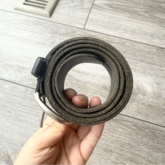 Vintage Black Premium Leather Belt Made in Canada - Picture 12 of 14